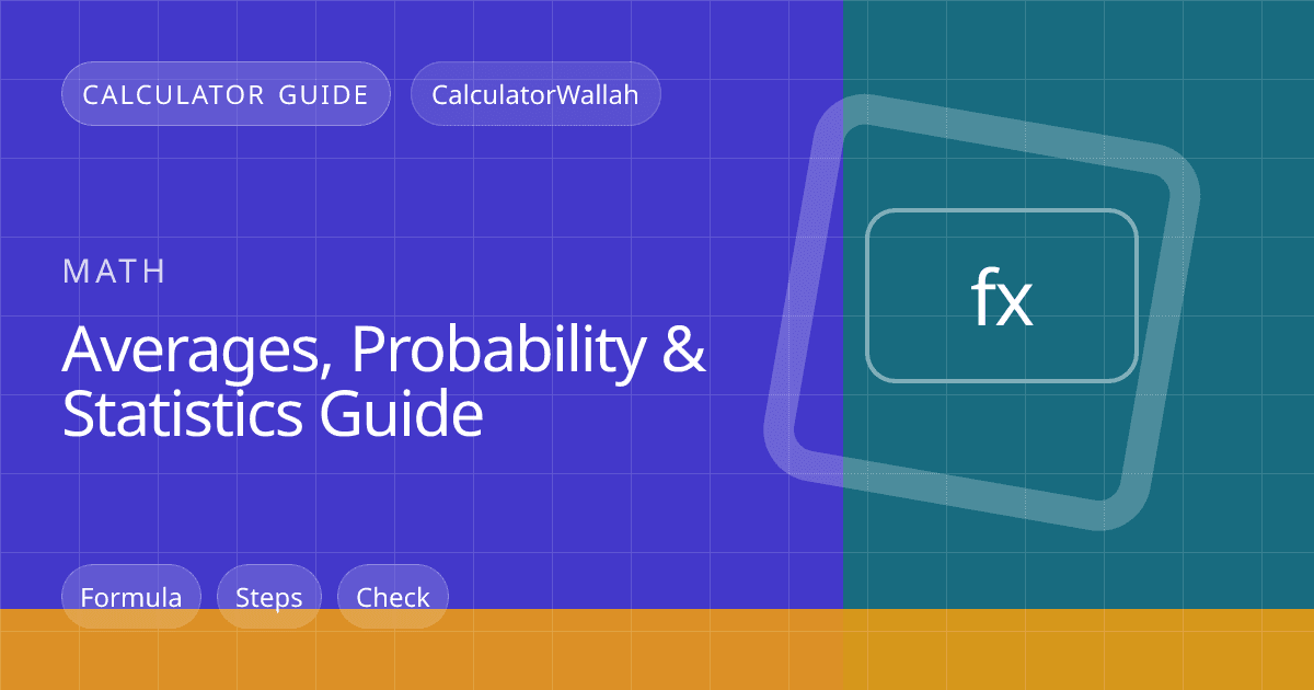 Averages, Probability & Statistics Guide feature image