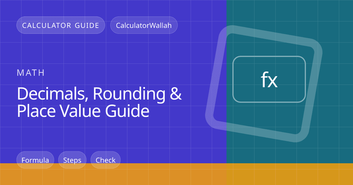 Decimals, Rounding & Place Value Guide feature image