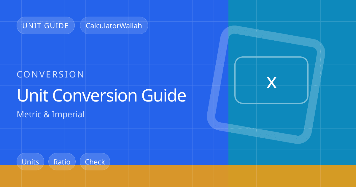Unit Conversion Guide: Metric & Imperial feature image