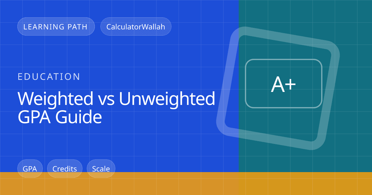 Weighted vs Unweighted GPA Guide feature image