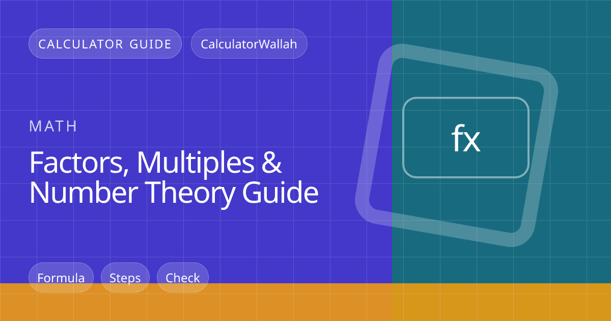 Factors, Multiples & Number Theory Guide feature image